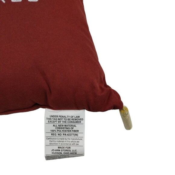 Place & Time I Think I Love Fall Most of All Embroidered Throw Pillow New - Picture 2 of 7